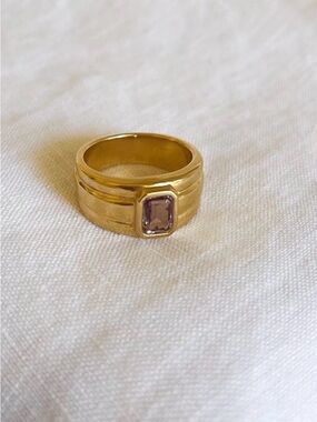 Wolf Circus Penelope ring - gold and alexandrite size 6